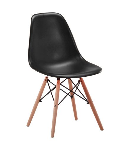 Black Dining Chair Plastic Side Chair